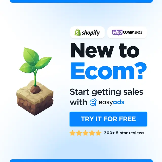 Ecommerce campaign with a sprouting plant